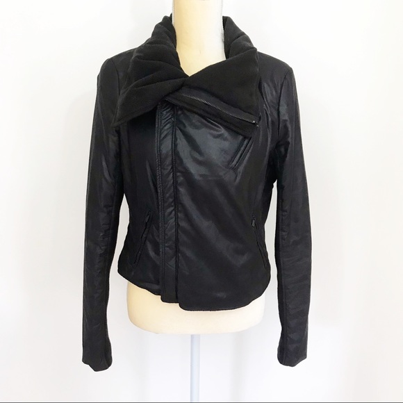 BCBGMaxAzria Jackets & Blazers - BCBGMaxazria • Fleece Drape Moto Jacket